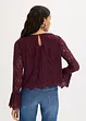 Kanten blouse met volants, bonprix