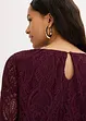 Kanten blouse met volants, bonprix