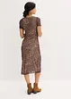 Midi jurk van zachte mesh, bonprix