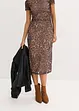 Midi jurk van zachte mesh, bonprix