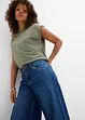 Wide leg jeans mid waist, bonprix