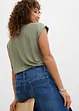 Wide leg jeans mid waist, bonprix