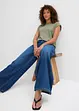 Wide leg jeans mid waist, bonprix