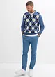 Bandplooibroek van katoenen twill, regular fit, straight, bonprix