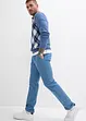 Bandplooibroek van katoenen twill, regular fit, straight, bonprix