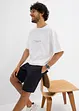 T-shirt met 3D print van puur biologisch katoen, loose fit, bonprix