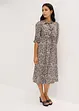 Jersey jurk met strik, bonprix