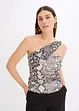 Asymmetrische top met cut-out, bonprix