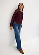 Kanten blouse met volants, bonprix