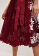 Dirndl met borduursel en fluwelen rokdeel (2-dlg. set), bonprix