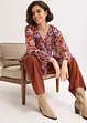 Chiffon blouse met volants, bonprix