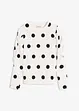 Longsleeve van gestructureerde crêpe, bonprix