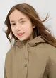 Twill jas met opgezette zakken en capuchon, bonprix