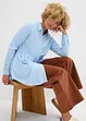 Lange blouse met knoopsluiting van viscose, bonprix