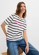 Gestreept T-shirt van puur katoen, bonprix