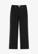 Twill broek met studs, bonprix