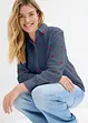 Mousselline blouse met hartjes, bonprix