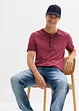 Henley shirt van biologisch katoen in washed out look, bonprix