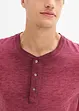 Henley shirt van biologisch katoen in washed out look, bonprix