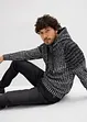 Grof gebreide hoodie met bikerdetails, bonprix