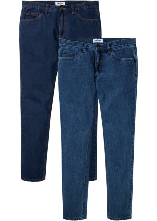 John Baner 3\/4-jeans blauw-wit abstract patroon casual uitstraling Mode Spijkerbroeken 3/4-jeans 